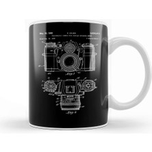 Baskı Dükkanı E Sauer Camera Patent Blueprints Contarex I Kupa Bardak Porselen