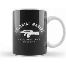 Baskı Dükkanı Colonial Marine Shooting Camp Aliens Kupa Bardak Porselen