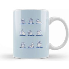 Baskı Dükkanı Maltese Yoga Dog Kupa Bardak Porselen