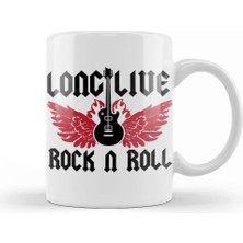 Baskı Dükkanı Long Live Rock N' Roll 04 Kupa Bardak Porselen