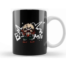 Baskı Dükkanı My Hero Academia Katsuki Bakugo Booom Kupa Bardak Porselen