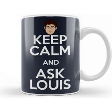 Baskı Dükkanı Keep Calm And Ask Louis Theroux Kupa Bardak Porselen