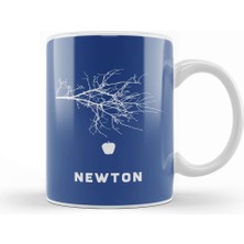 Baskı Dükkanı Maths And Science Isaac Newton Apple Tree Kupa Bardak Porselen