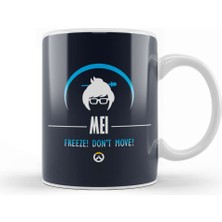 Baskı Dükkanı Mei Freeze Dont Move Overwatch Kupa Bardak Porselen