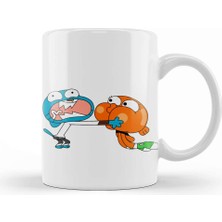 Baskı Dükkanı Gumball Darwin Kupa Bardak Porselen