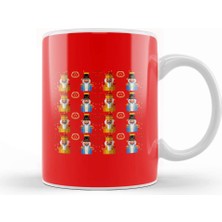 Baskı Dükkanı Nutcracker Christmas Nutcracker Pattern Kupa Bardak Porselen