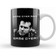 Baskı Dükkanı Game Over Man Game Over Quote Aliens Kupa Bardak Porselen