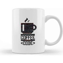 Baskı Dükkanı Programmer Coffee Code Kupa Bardak Porselen
