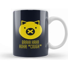 Baskı Dükkanı Roadhog Braha Haha Cough Logo Overwatch Kupa Bardak Porselen