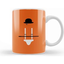 Baskı Dükkanı A Clockwork Orange Frame Movie Silhouette Kupa Bardak Porselen
