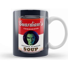 Baskı Dükkanı Guardians Of The Galaxy Gamora Soup Warhol Kupa Bardak Porselen