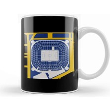 Baskı Dükkanı Santiago Bernabeu Football Stadium Overhead Real Madrid Kupa Bardak Porselen