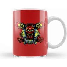 Baskı Dükkanı Doomguy Knee Deep Fists Of The Revenant Kupa Bardak Porselen