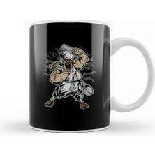 Baskı Dükkanı Scary Chef Kupa Bardak Porselen