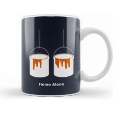 Baskı Dükkanı Home Alone Minimal Kupa Bardak Porselen