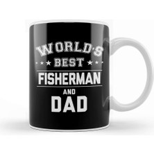 Baskı Dükkanı Fathers Day World's Best Footballer And Dad Kupa Bardak Porselen