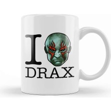 Baskı Dükkanı I Love Drax Guardians Of The Galaxy Kupa Bardak Porselen