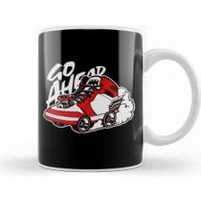 Baskı Dükkanı Go Ahead Air Jordan 1 Anime Sneakers Retro Vintage Kupa Bardak Porselen