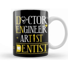Baskı Dükkanı Doctor Engineer Artist Dentist Kupa Bardak Porselen