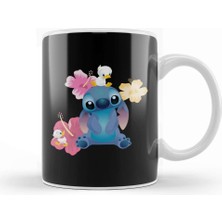 Baskı Dükkanı Cartoons Stitch Kupa Bardak Porselen