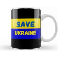 Baskı Dükkanı Free Ukraine Flag 2022 Kupa Bardak Porselen