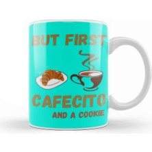 Baskı Dükkanı Funny Coffee Drinks Lover Gift Quote Vintage Retro Rainbow Style Kupa Bardak Porselen