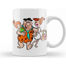 Baskı Dükkanı Taş Devri Çakmaktaş Ailesi 02 Kupa Bardak Porselen