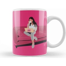 Baskı Dükkanı Amc Stock To The Moon Queens Kupa Bardak Porselen