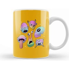Baskı Dükkanı Cosmic Monsters Kupa Bardak Porselen