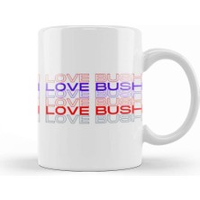 Baskı Dükkanı I Love You Mom Kupa Bardak Porselen
