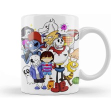 Baskı Dükkanı Undertale Family Kupa Bardak Porselen