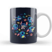 Baskı Dükkanı Cute Stitch Pattern Kupa Bardak Porselen