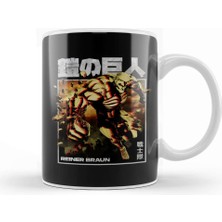 Baskı Dükkanı Reiner Braun Reiner Attack On Titan Kupa Bardak Porselen