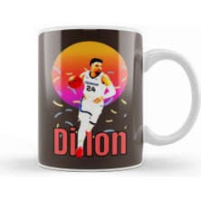 Baskı Dükkanı Dillon Brooks Dillon Brooks Vintage Art Legend Basketball Gift Kupa Bardak Porselen