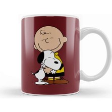 Baskı Dükkanı Snoopy Love Kupa Bardak Porselen