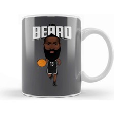 Baskı Dükkanı James Harden The Beard Kupa Bardak Porselen