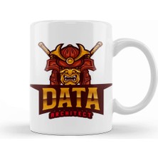Baskı Dükkanı Data Architect Samurai Kupa Bardak Porselen