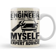 Baskı Dükkanı Yes I Am A Mechanical Engineer Kupa Bardak Porselen