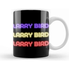 Baskı Dükkanı Larry Bird Basketball Gifts Vintage Retro Rainbow Quotes For Boys And Dad Kupa Bardak Porselen