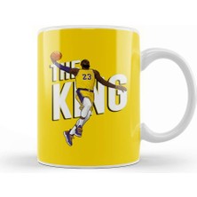 Baskı Dükkanı Lebron James The King Kupa Bardak Porselen