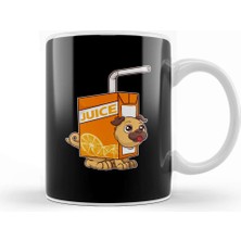 Baskı Dükkanı Cute & Funny Juice Puppy Dog Obsessed Kupa Bardak Porselen