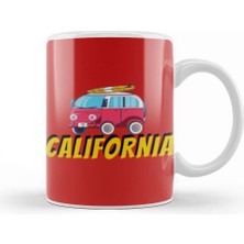 Baskı Dükkanı California Travel Gift Kupa Bardak Porselen