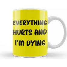 Baskı Dükkanı Gym Workout Fitness Lover Motivation Gift Quotes For Men Kupa Bardak Porselen