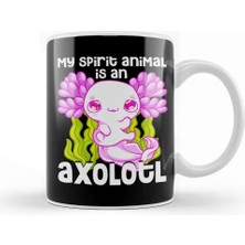 Baskı Dükkanı Cute & Funny My Spirit Animal Is An Axolotl Animal Kupa Bardak Porselen