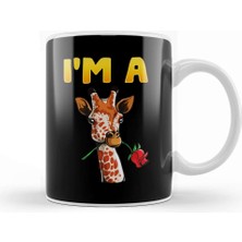 Baskı Dükkanı Cute & Funny I'm A Giraffe Adorable Giraffes Kupa Bardak Porselen