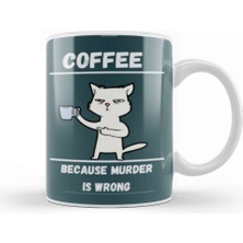 Baskı Dükkanı Cat Funny Coffee Drinks Lover Gift Quote Vintage Retro Rainbow Style Kupa Bardak Porselen