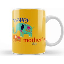 Baskı Dükkanı Happy Mothers Day 2021 Kupa Bardak Porselen