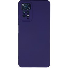 Case World Xiaomi Redmi Note 11 Pro Kapak Içi Kadife Kamera Korumalı Lansman Silikon Kılıf - Mor