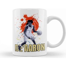 Baskı Dükkanı Deaaron Fox De'aaron Fox Vintage Art Legend Basketball Gift Vintage Retro Style Kupa Bardak Porselen