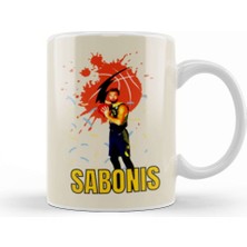 Baskı Dükkanı Domantas Sabonis Vintage Art Legend Basketball Gift Vintage Retro Style Kupa Bardak Porselen